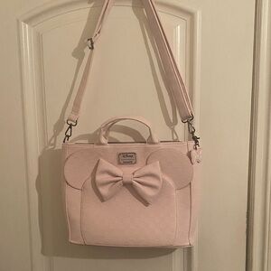 Loungefly Disney Pink Bow Shoulder Bag